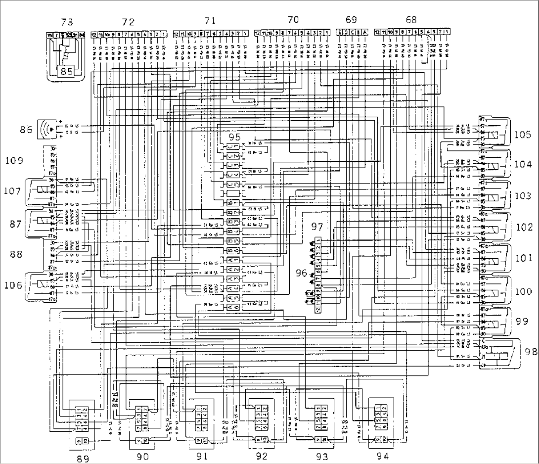 ELECTRICAL CIRCUIT¤ INSTRUMENT BOARD (L.H.)(#61372-61999)