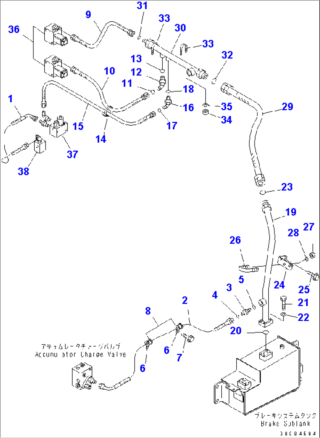 BRAKE PIPING (RETURN LINE)