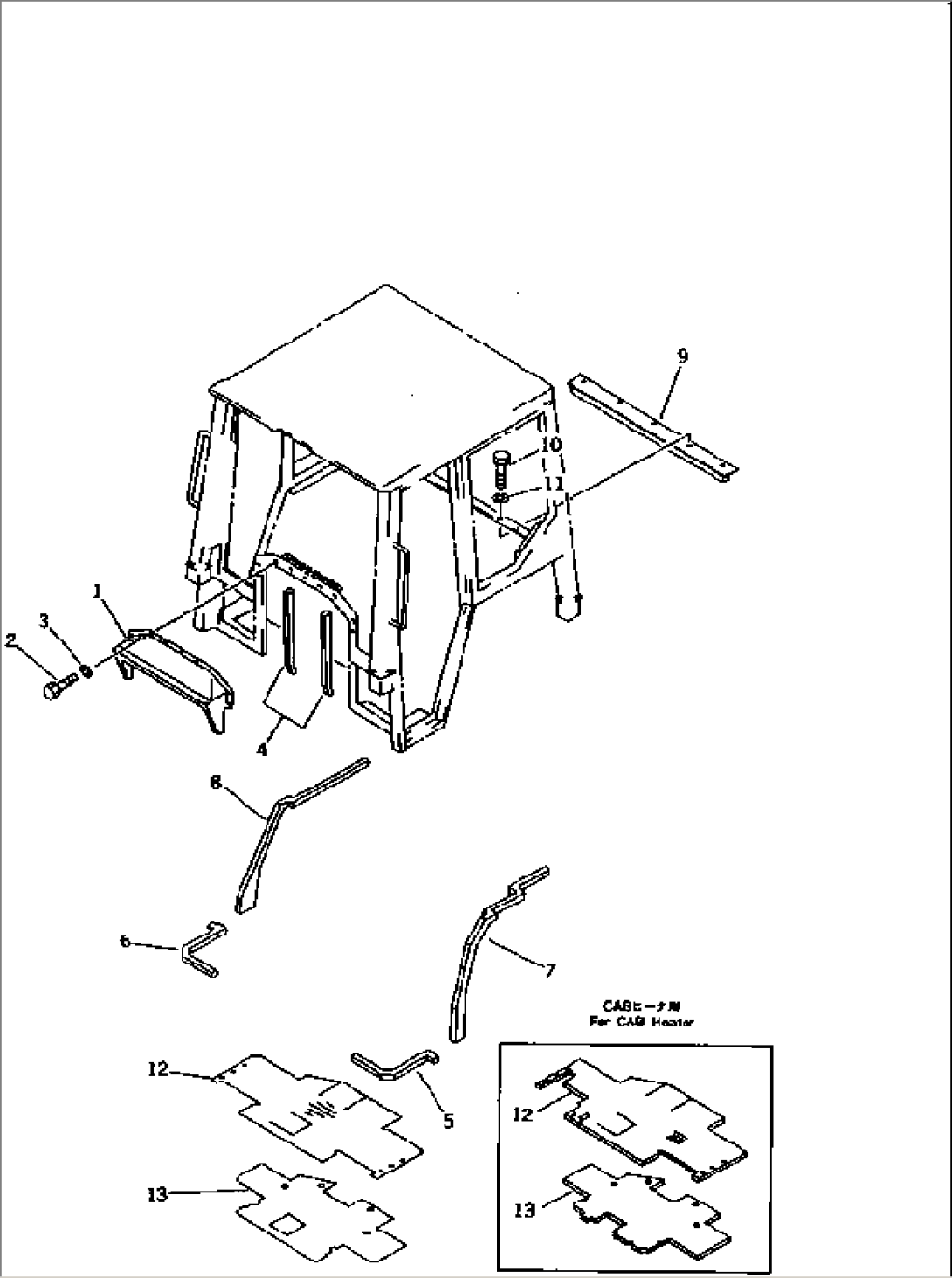 ROPS CAB (5/5) (MOUNTING PARTS)