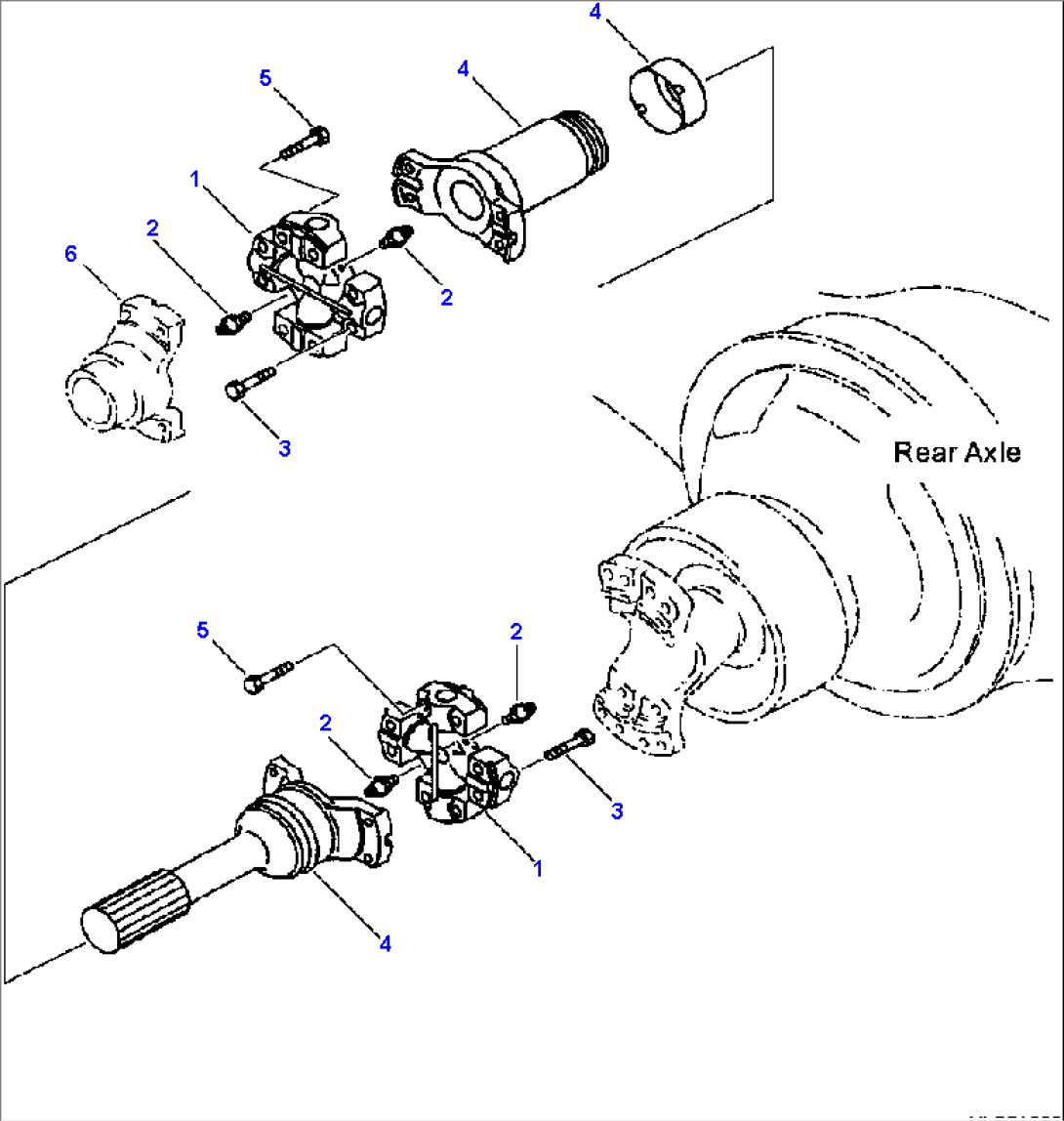 F4200-04A0 DRIVE SHAFT LOWER REAR