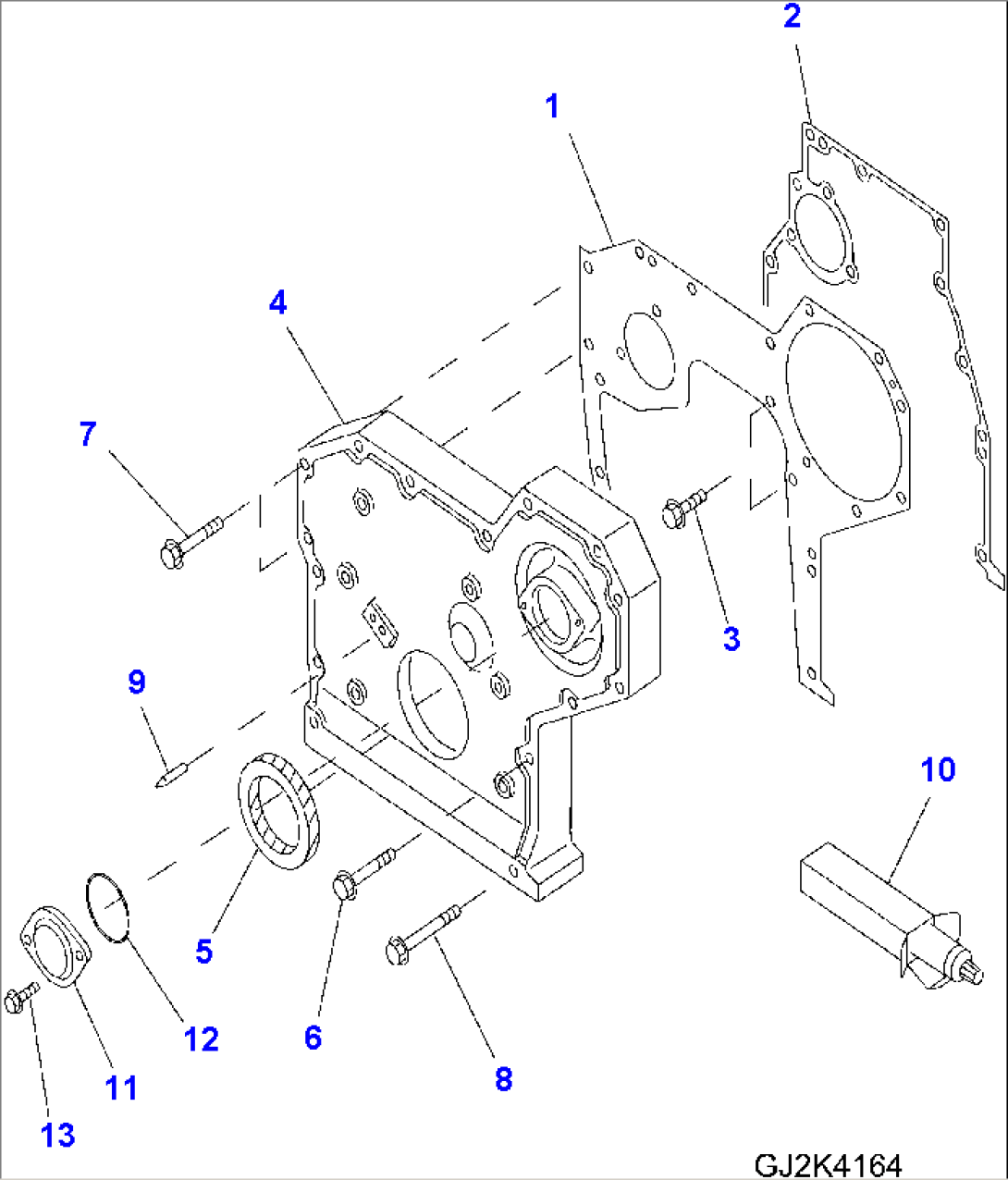 TIMING GEAR CASE AND FLYWHEEL HOUSING