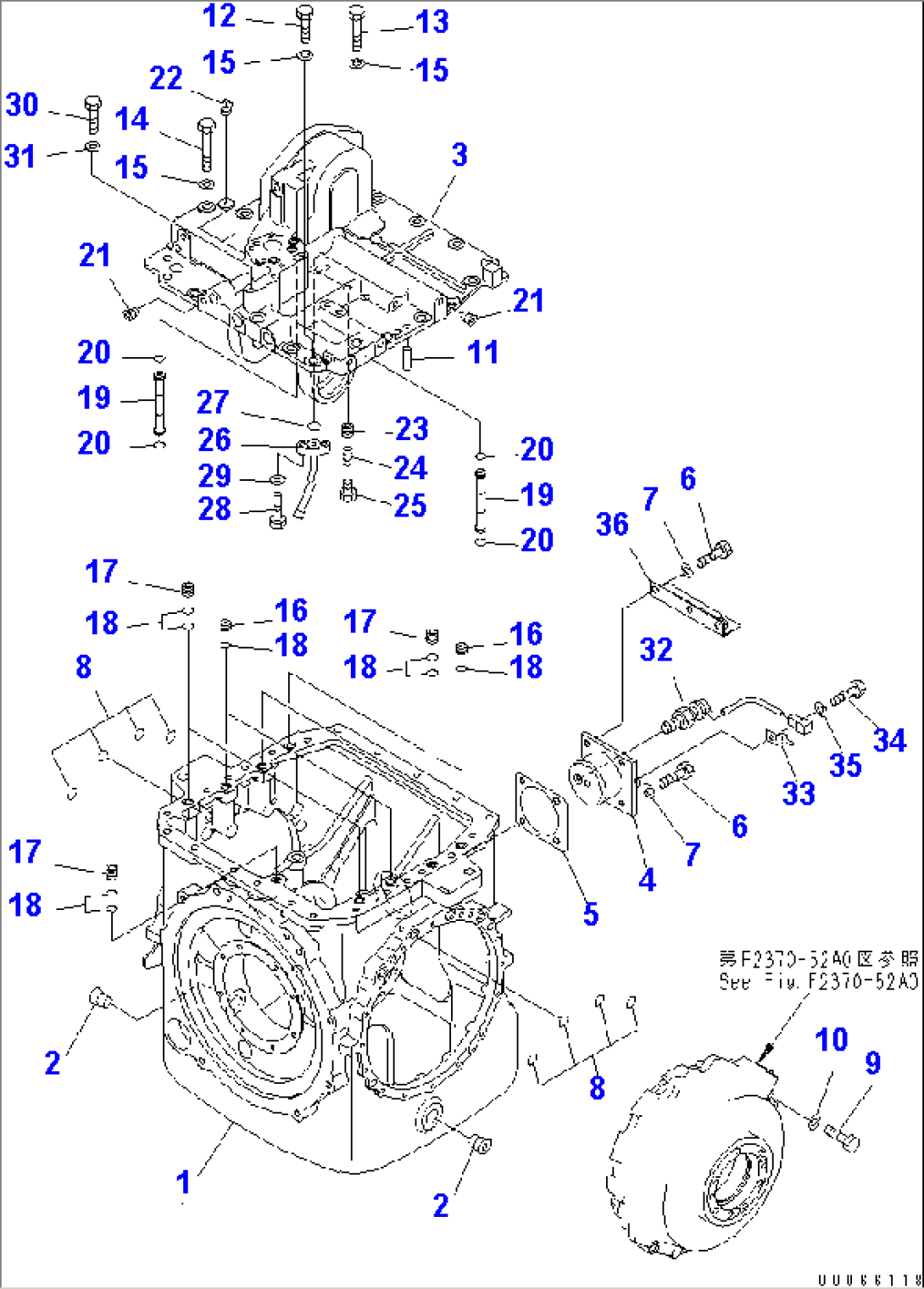 H.S.S (CASE) (WITH ENGINE OIL AND COOLANT HEATER)(#11001-)