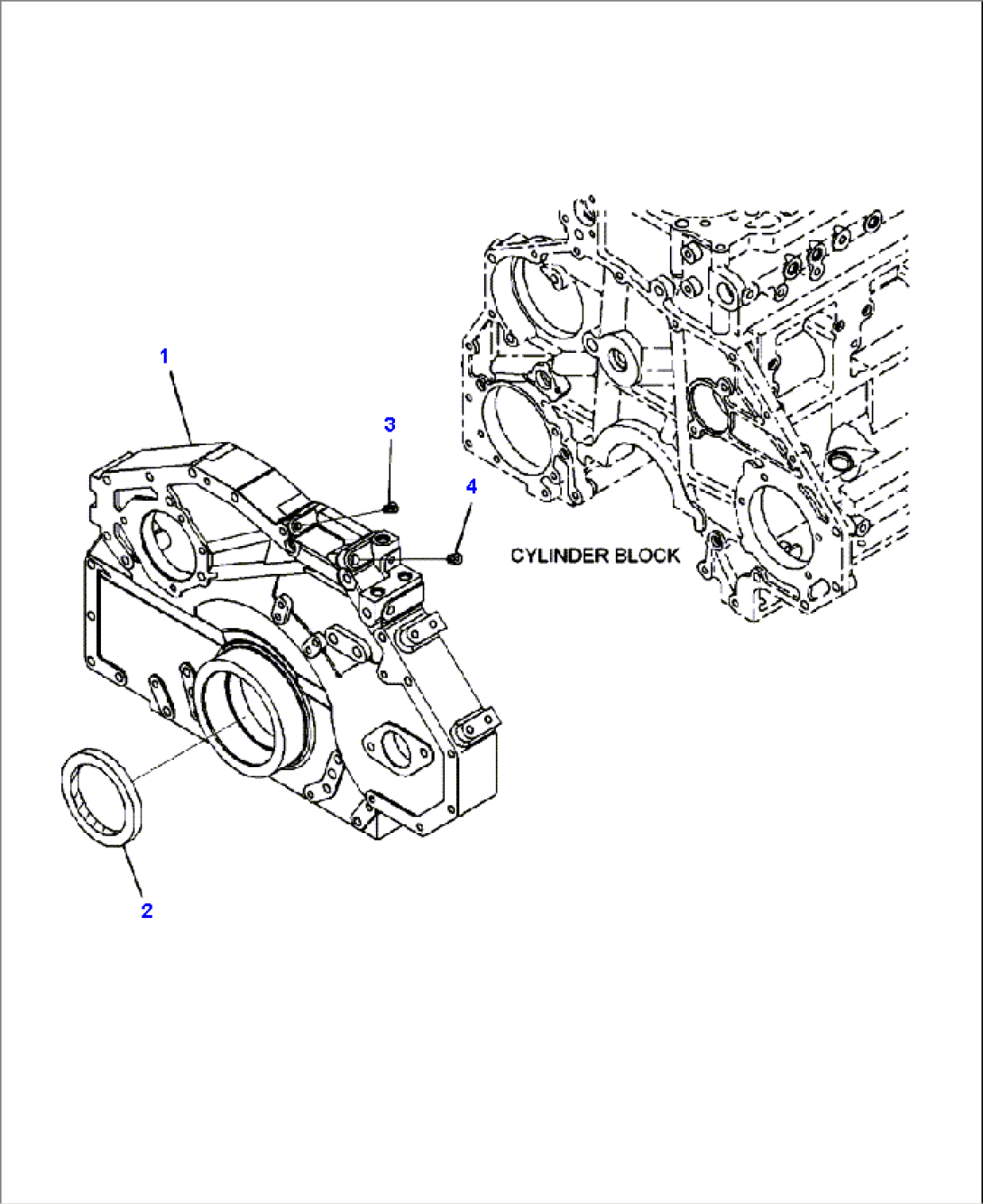 A2109-B7A3 FRONT GEAR TRAIN COVER