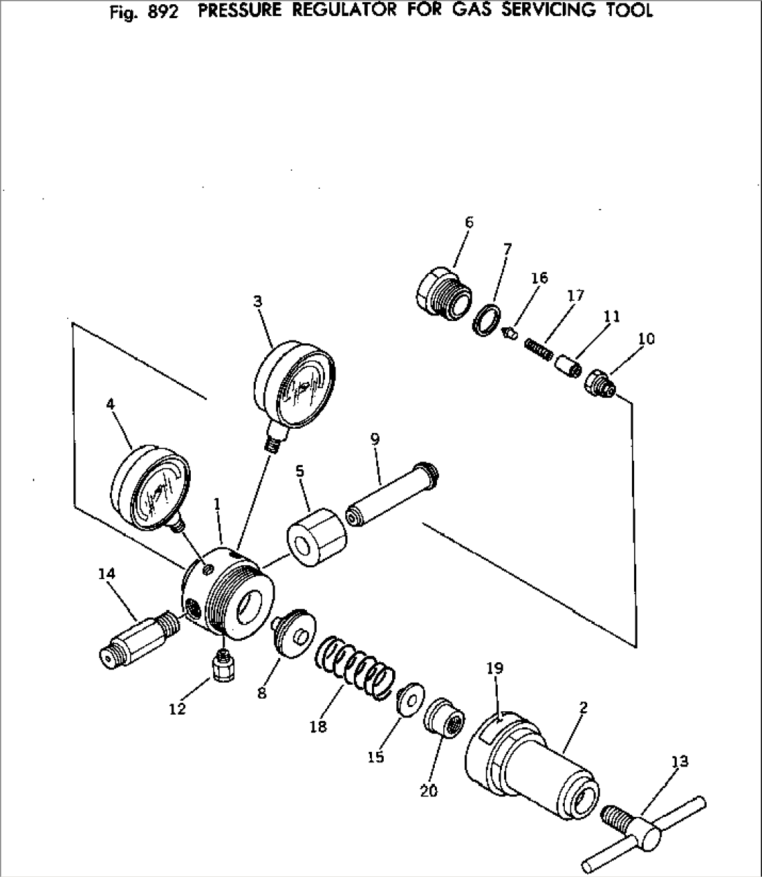 PRESSURE REGULATOR¤ FOR GAS SERVICING TOOL