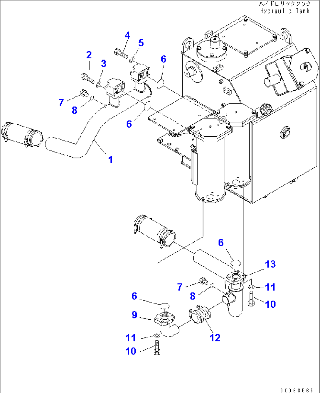 HYDRAULIC TANK (BRAKE COOLING LINE)(#7169-)