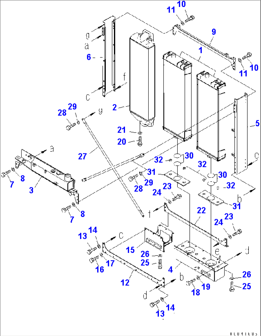 COOLING (RADIATOR)(#80001-)