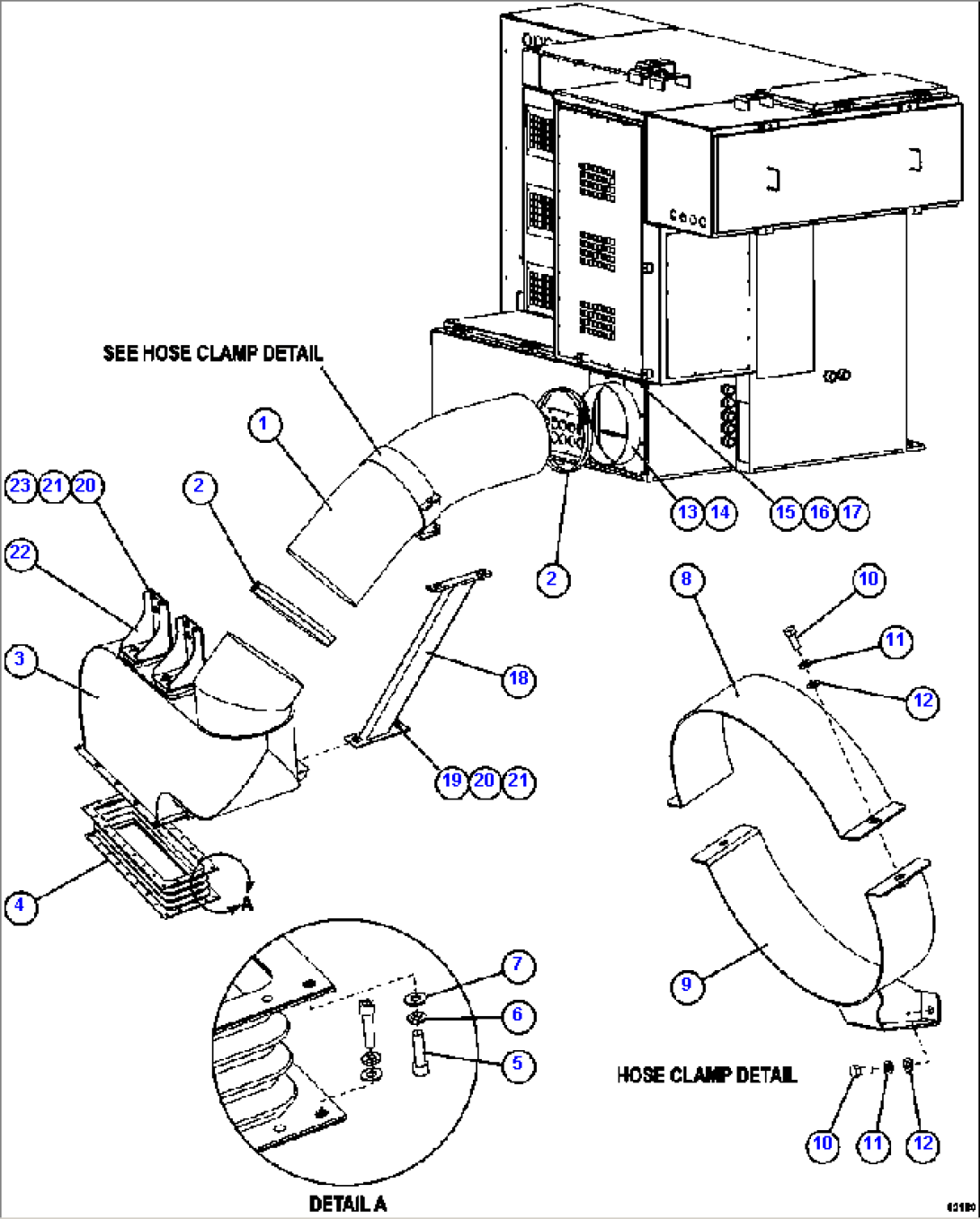 CONTROL CABINET BLOWER HOSE INSTALLATION