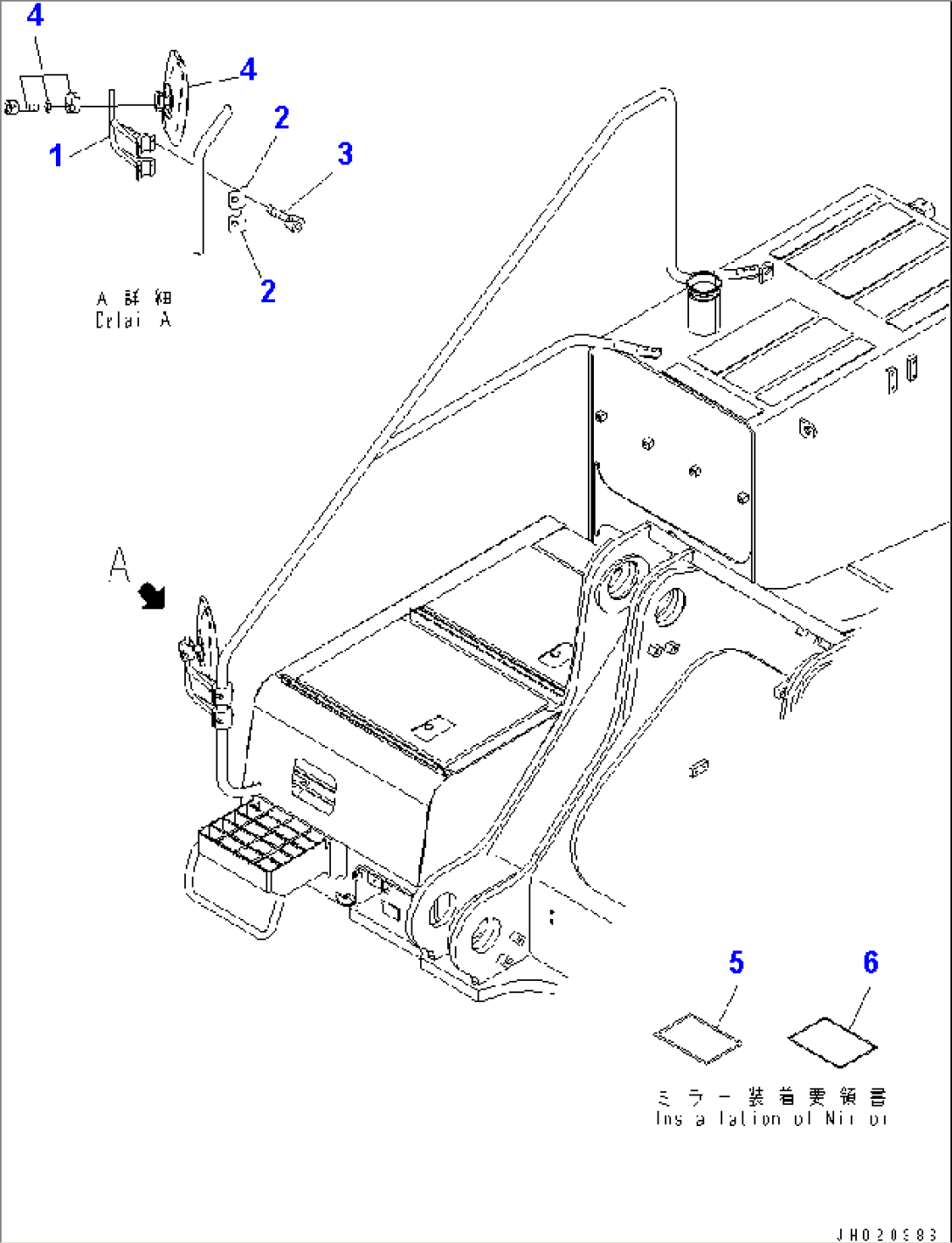 REAR VIEW MIRROR¤ R.H.(#10001-)