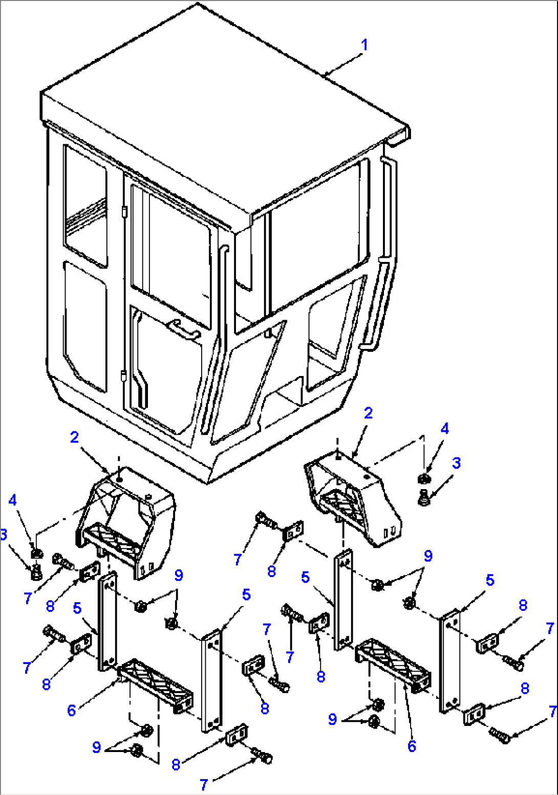 FIG. K5130-01A0 CAB STEPS