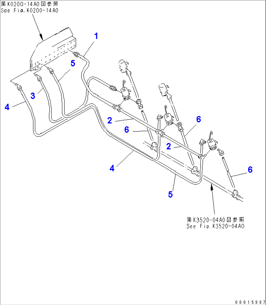 AIR PIPING (5/5) (AUTO SUSPENSION AND FRONT BRAKE CUT AND EXHAUST BRAKE)