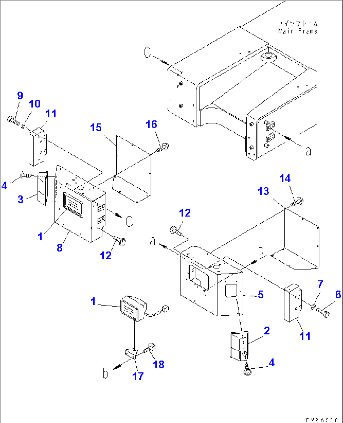 FRONT LAMP (SHORT CHASSIS SPEC.)(#15391-)