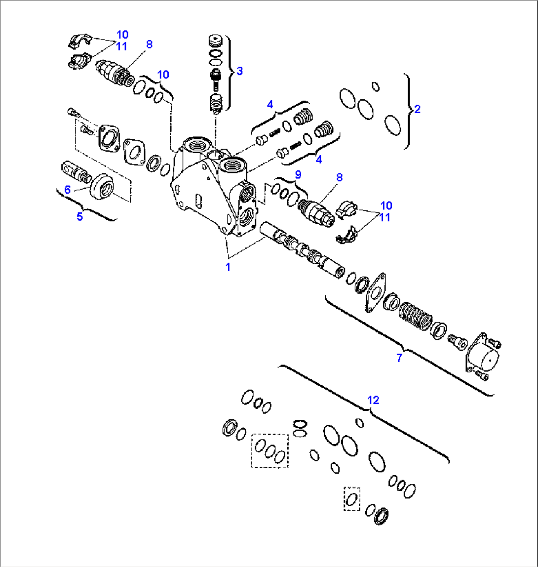 BACKHOE CONTROL VALVE (3/8)