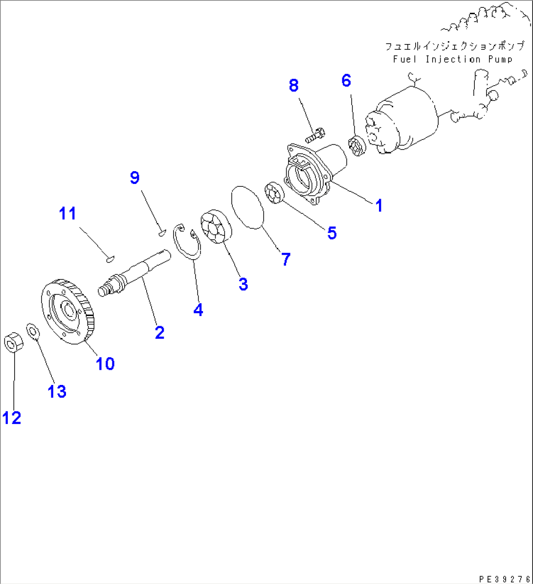 FUEL INJECTION PUMP DRIVE(#61766-)