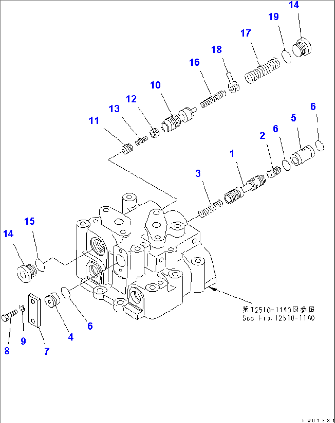 TOWING WINCH (VALVE¤ RELIEF AND BRAKE VALVE)