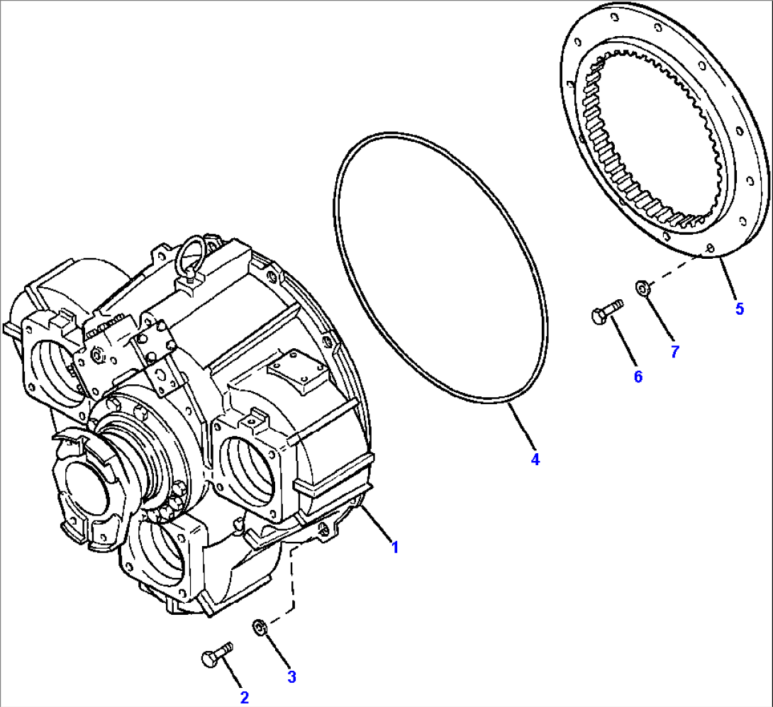 FIG. F4310-01A0 TORQUE CONVERTER - MOUNTING PARTS