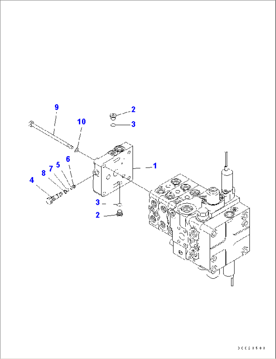 CONTROL VALVE (4-SPOOL) (4/11) (FOR PAT)