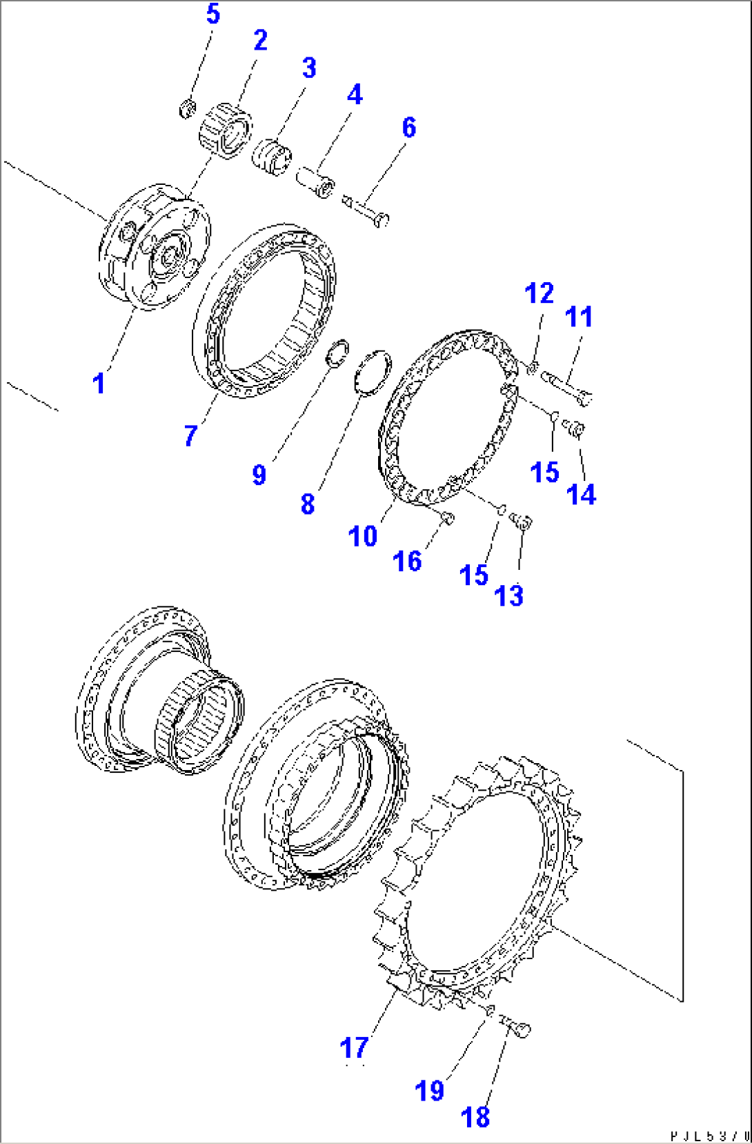 FINAL DRIVE (3RD CARRIER AND SPROCKET) (SUPPLY ONLY)