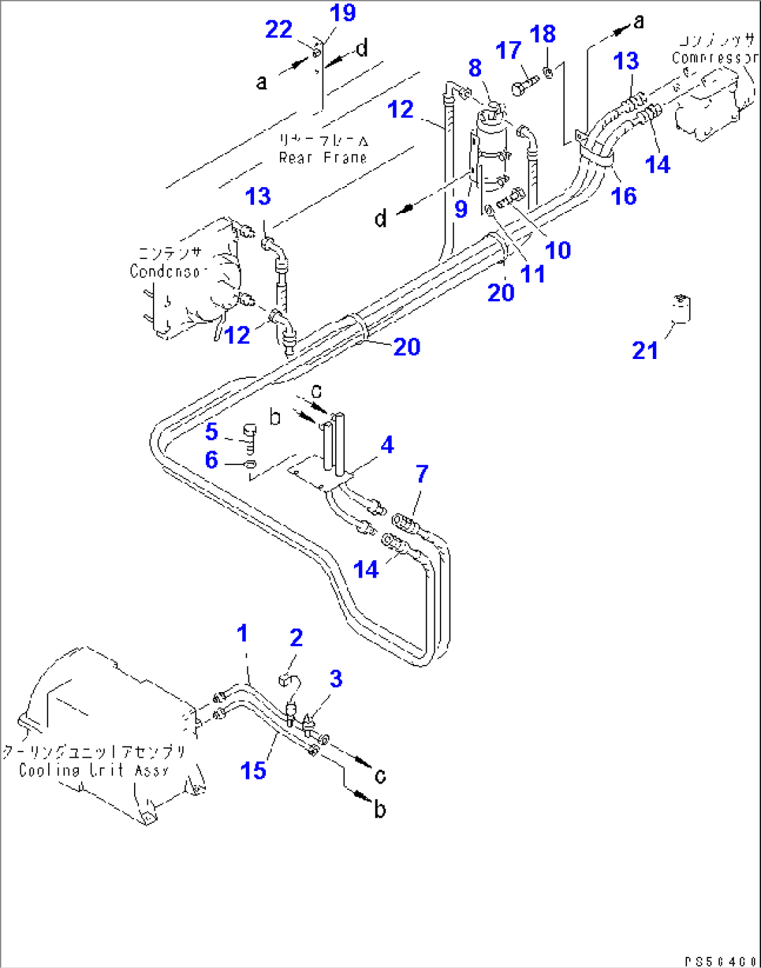 AIR CONDITIONER (4/9) (COOLER PIPING)(#4501-4629)