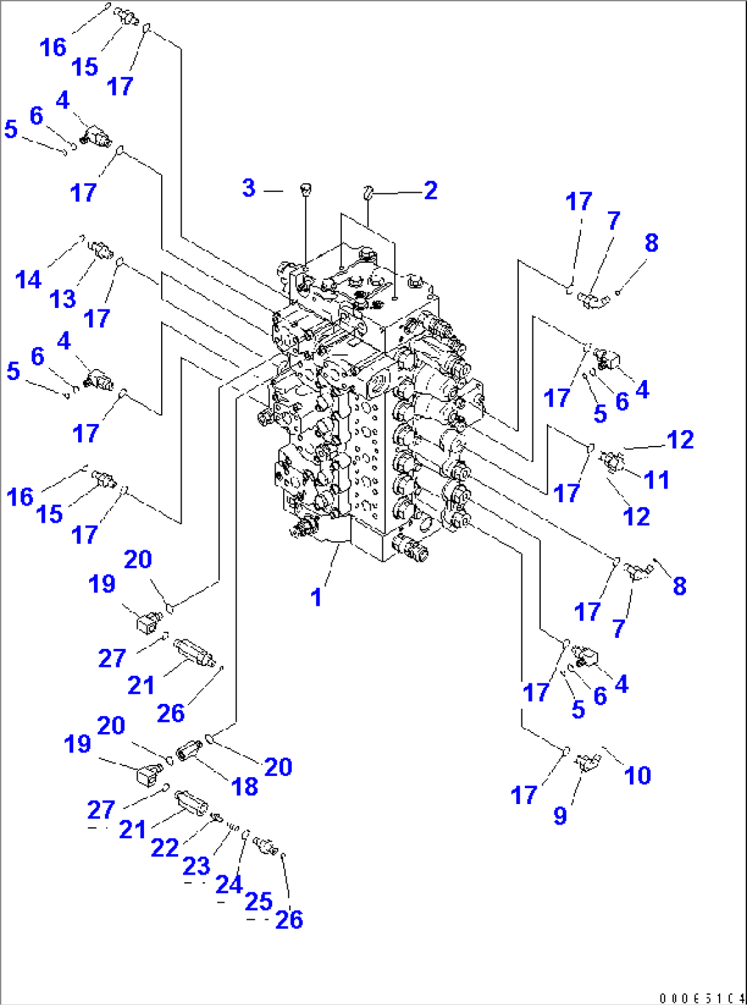 MAIN VALVE (CONNECTING PARTS) (1/2)