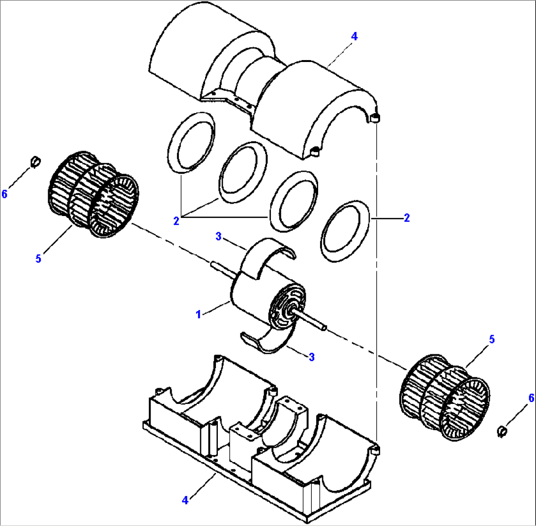 EAGLE HEATER HOUSING AND MOTOR ASSEMBLY