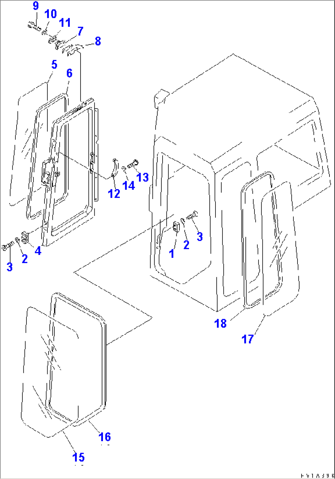 STEEL CAB (3/10) (SIDO GLASS)