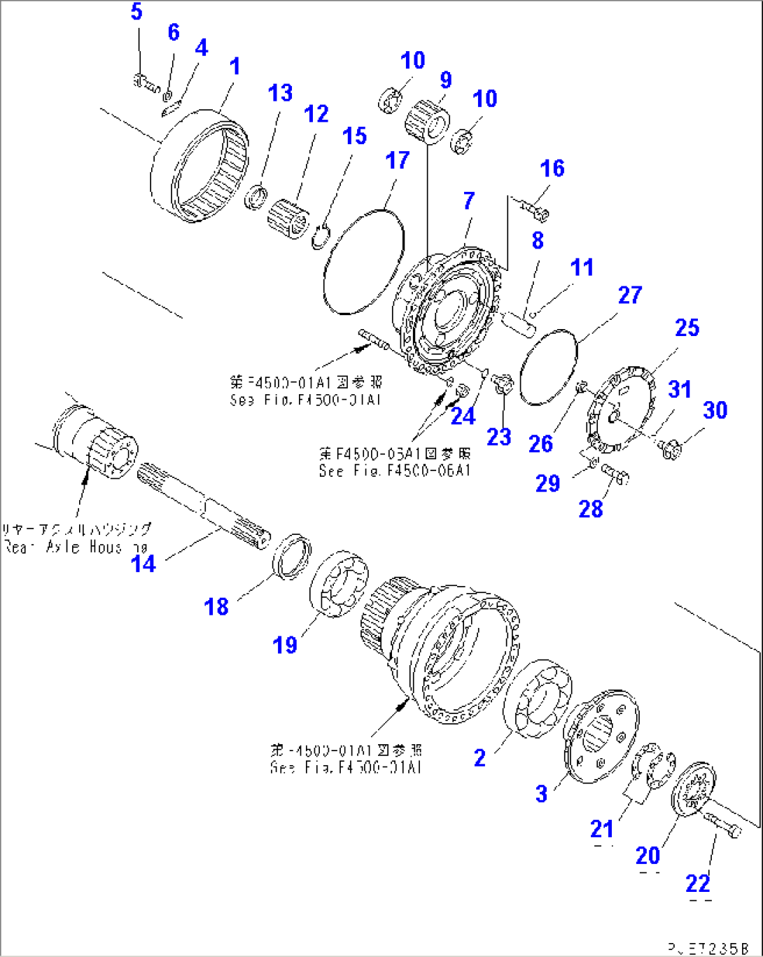 REAR AXLE (FINAL DRIVE) (LIMITED SLIP DIFFERENTIAL)(#.-52405)