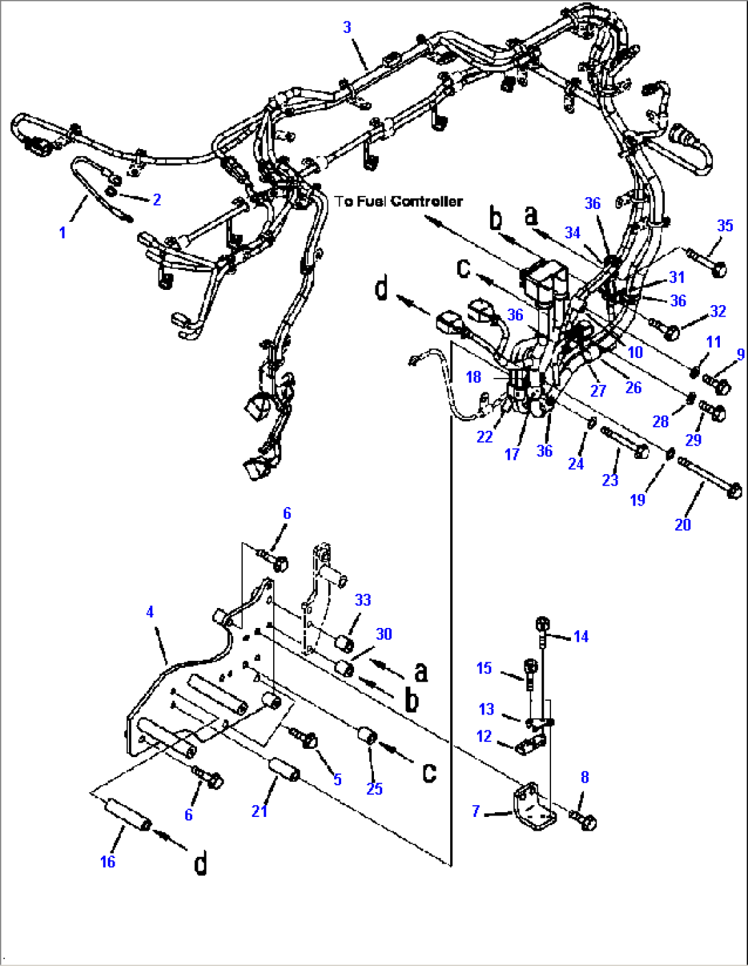 A6126-B8A1 ENGINE WIRING HARNESS (1/4)