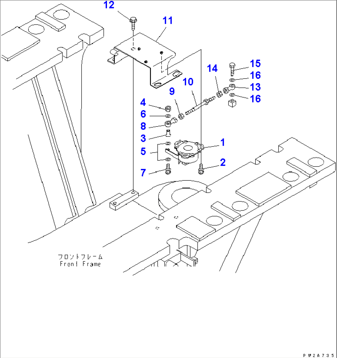 REAR HARNESS (ARTICULATE SENSOR)(#50001-.)