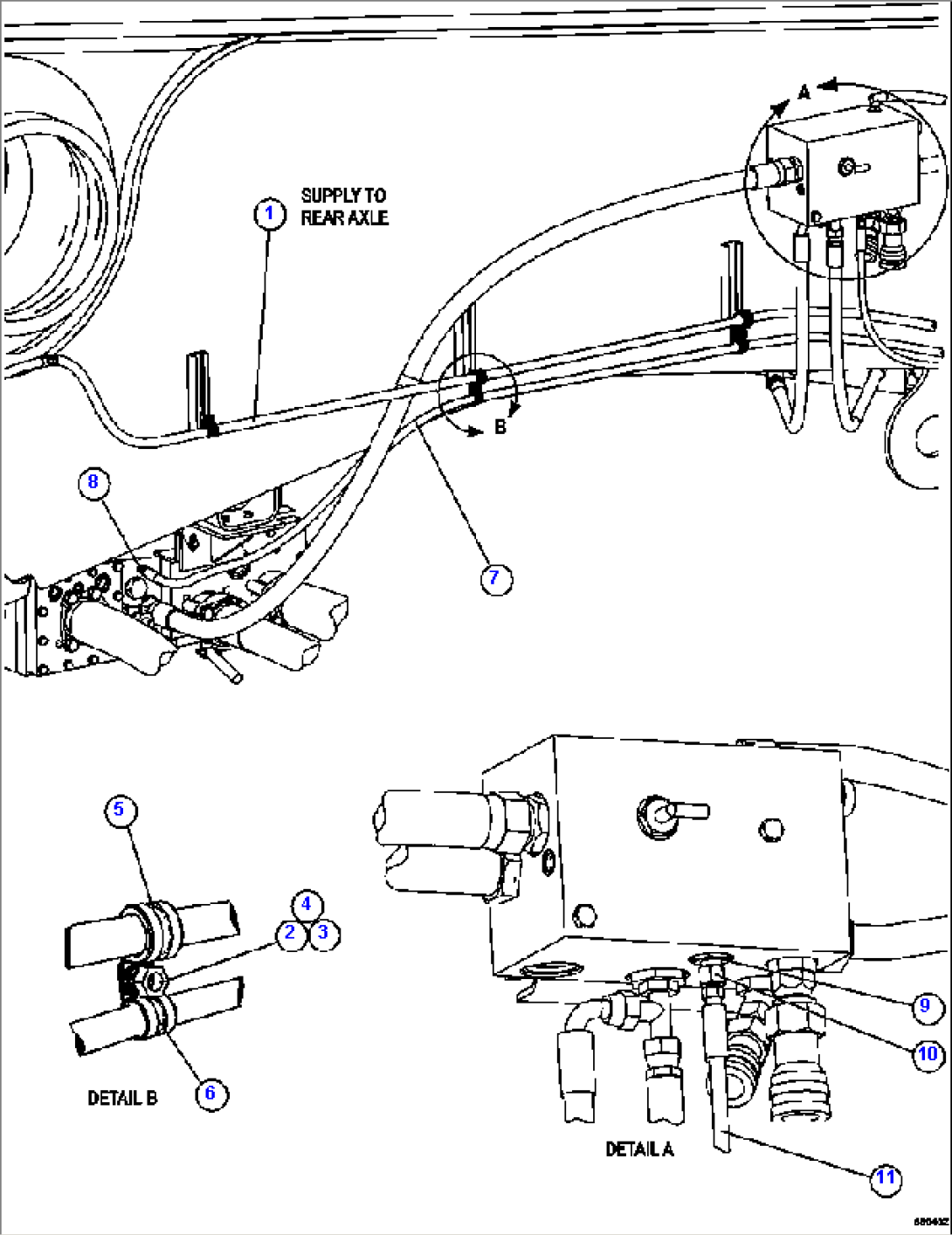 AUTOMATIC LUBRICATION - FRAME PIPING 2/2