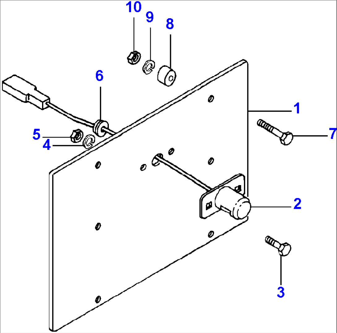 FIG. E5160-01A10 LICENSE PLATE BRACKET