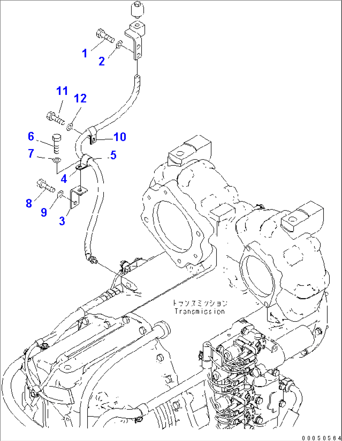 TORQUE CONVERTER AND TRANSMISSION (BRACKET)(#85001-90000)