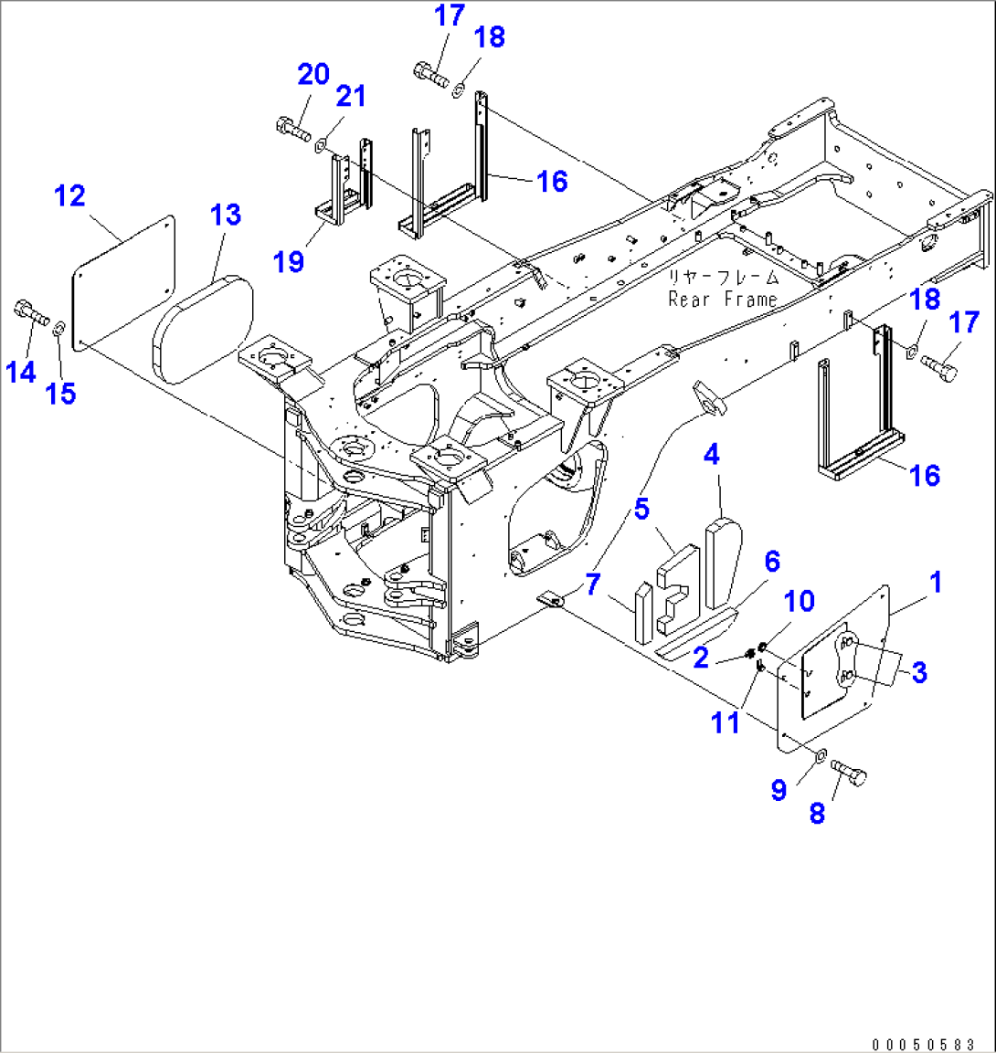 BAR LOCK AND COVER (SIDE COVER)(#85001-90000)