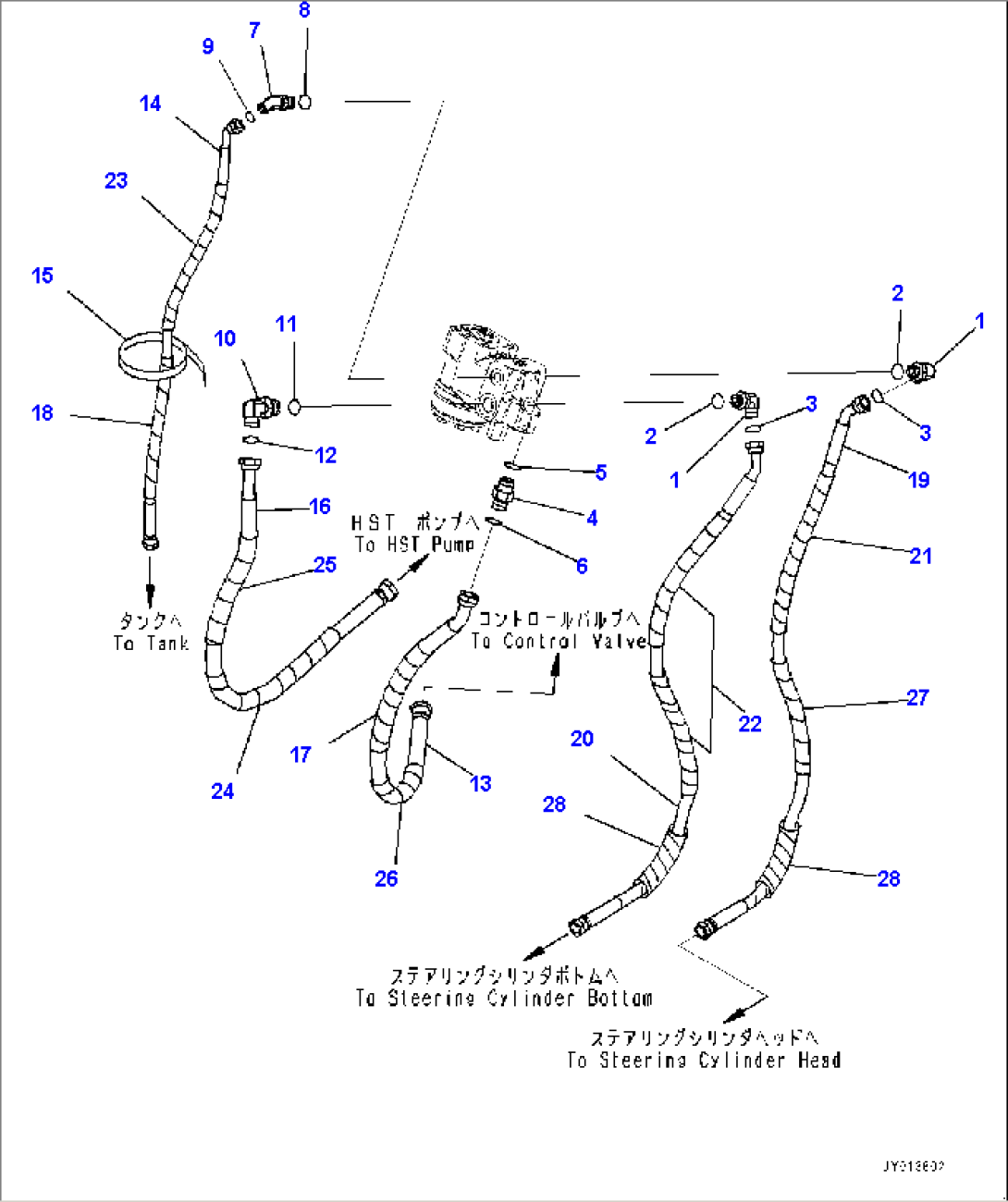 Floor Frame, Steering Piping (#60332-)