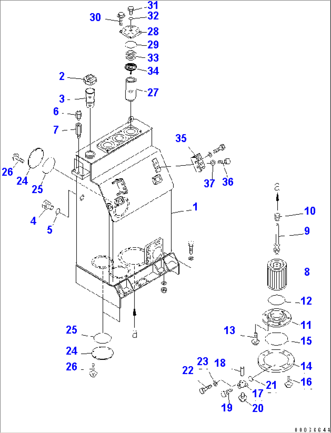 HYDRAULIC TANK (MINING SPEC.)(#60002-)