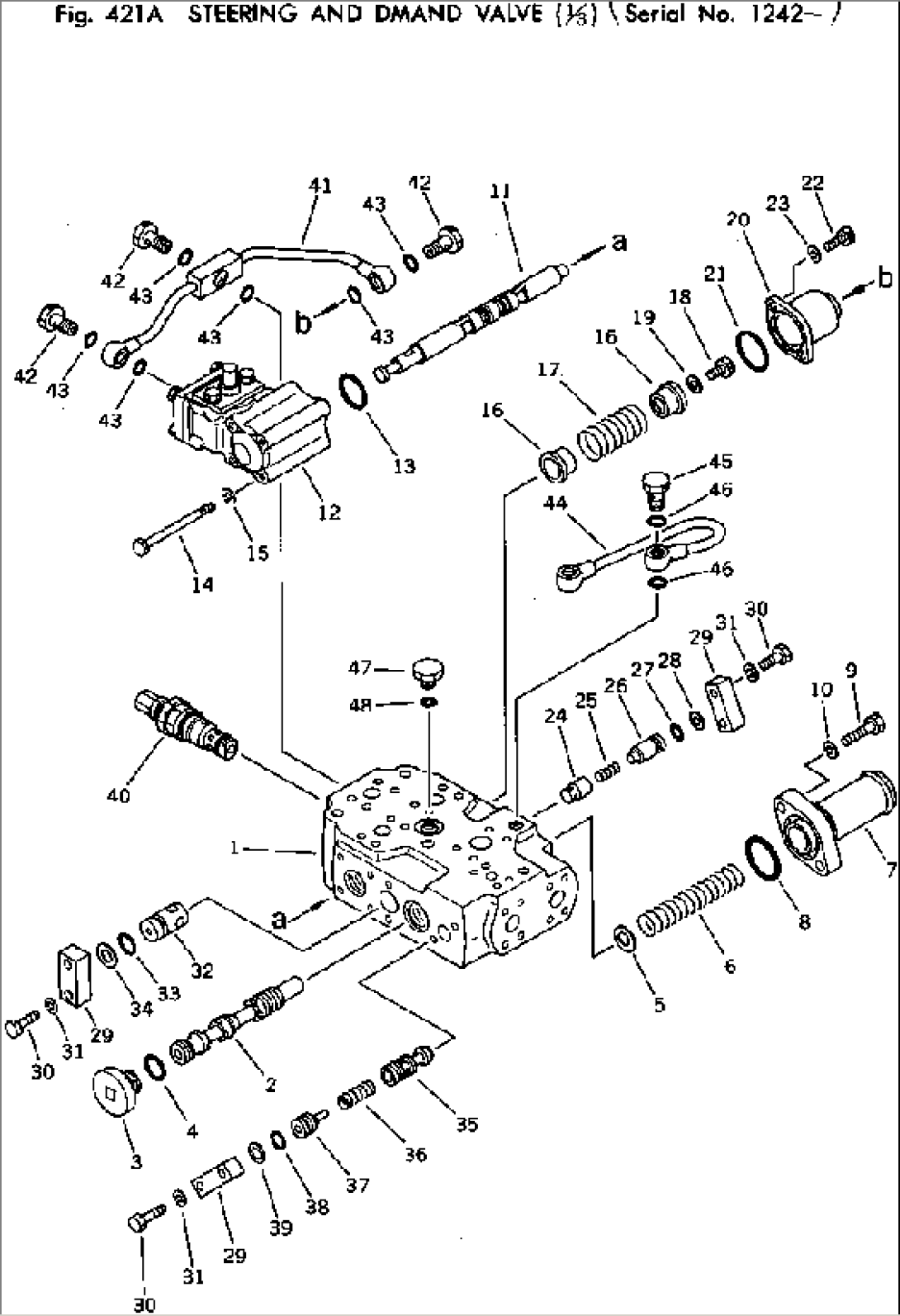 STEERING AND DEMAND VALVE (1/3)(#1242-)