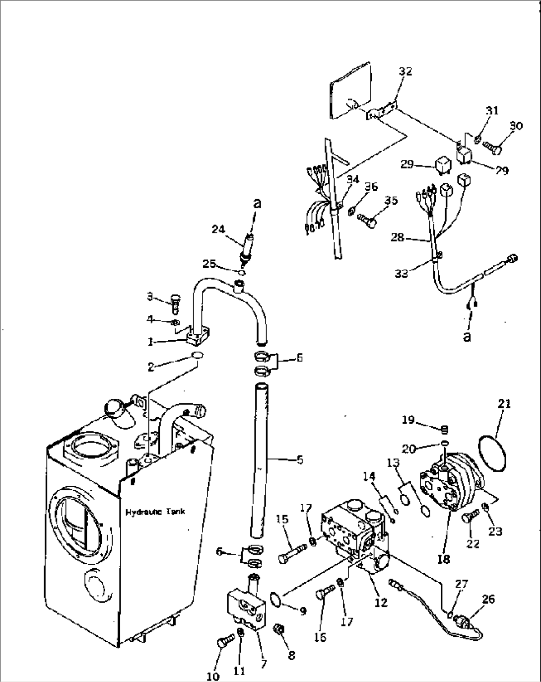 EMERGENCY STEERING PIPING (1/4) (ABE SPEC.)(#10001-19999)