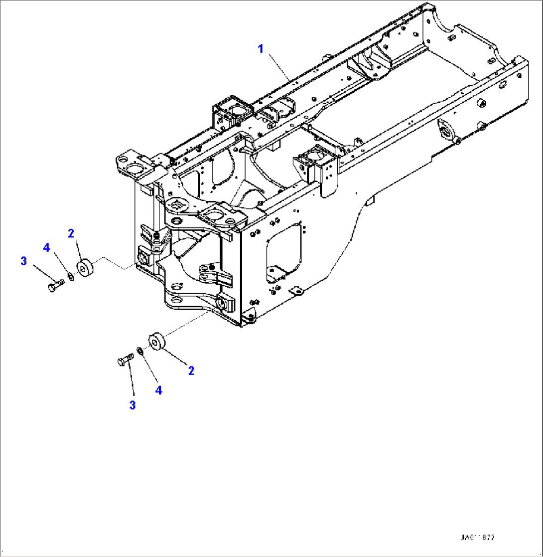 Rear Frame (#80001-)