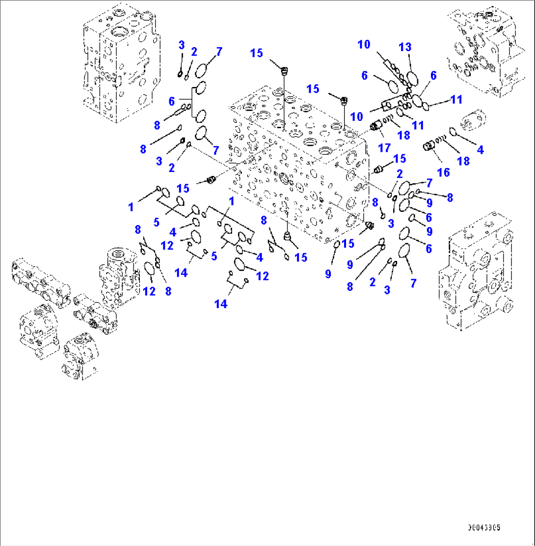 Control Valve, Inner Parts (5/20) (#450001-)