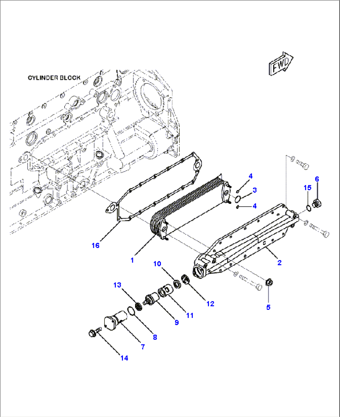 A3112-B7A1 ENGINE OIL COOLER