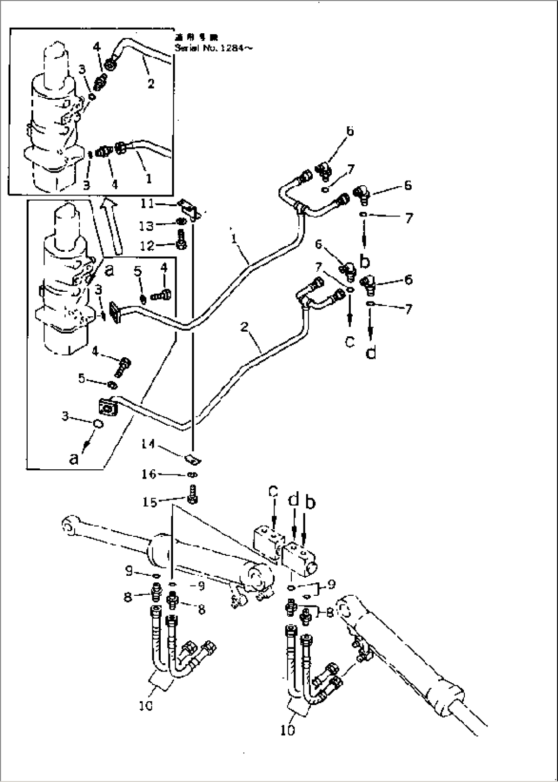 HYDRAULIC PIPING (OUTRIGGER)