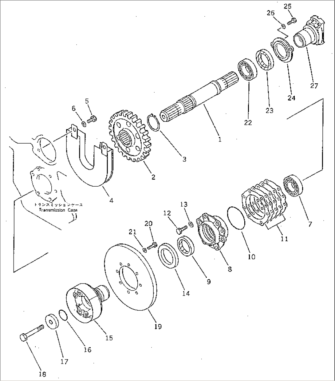 OUTPUT SHAFT (TBG/ABE SPEC.)(#10001-19999)