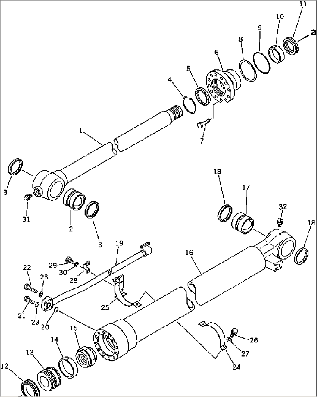 BUCKET CYLINDER(#10001-10034)