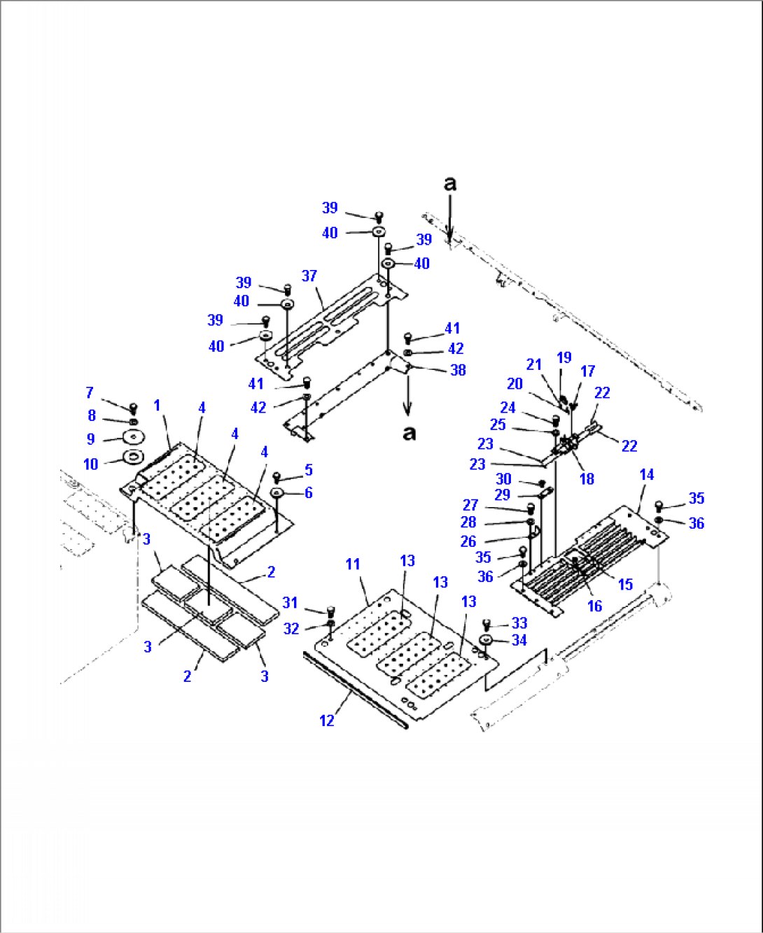M1210-01A2A FRAME MACHINE CAB UPPER COVERS
