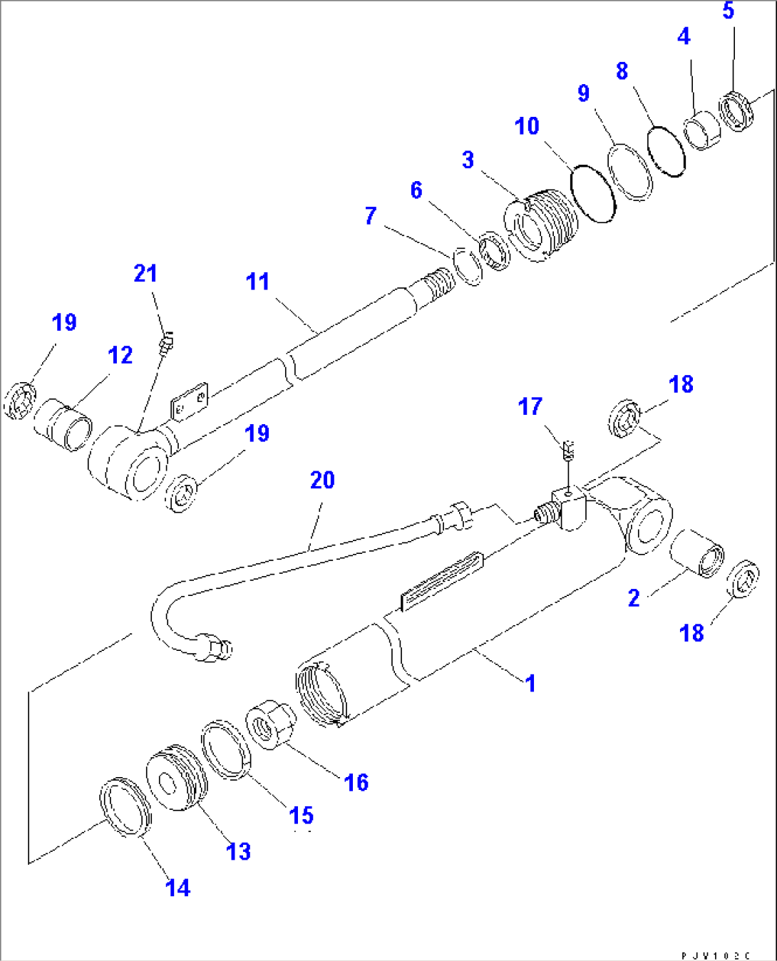 DUMP CYLINDER(#54001-)