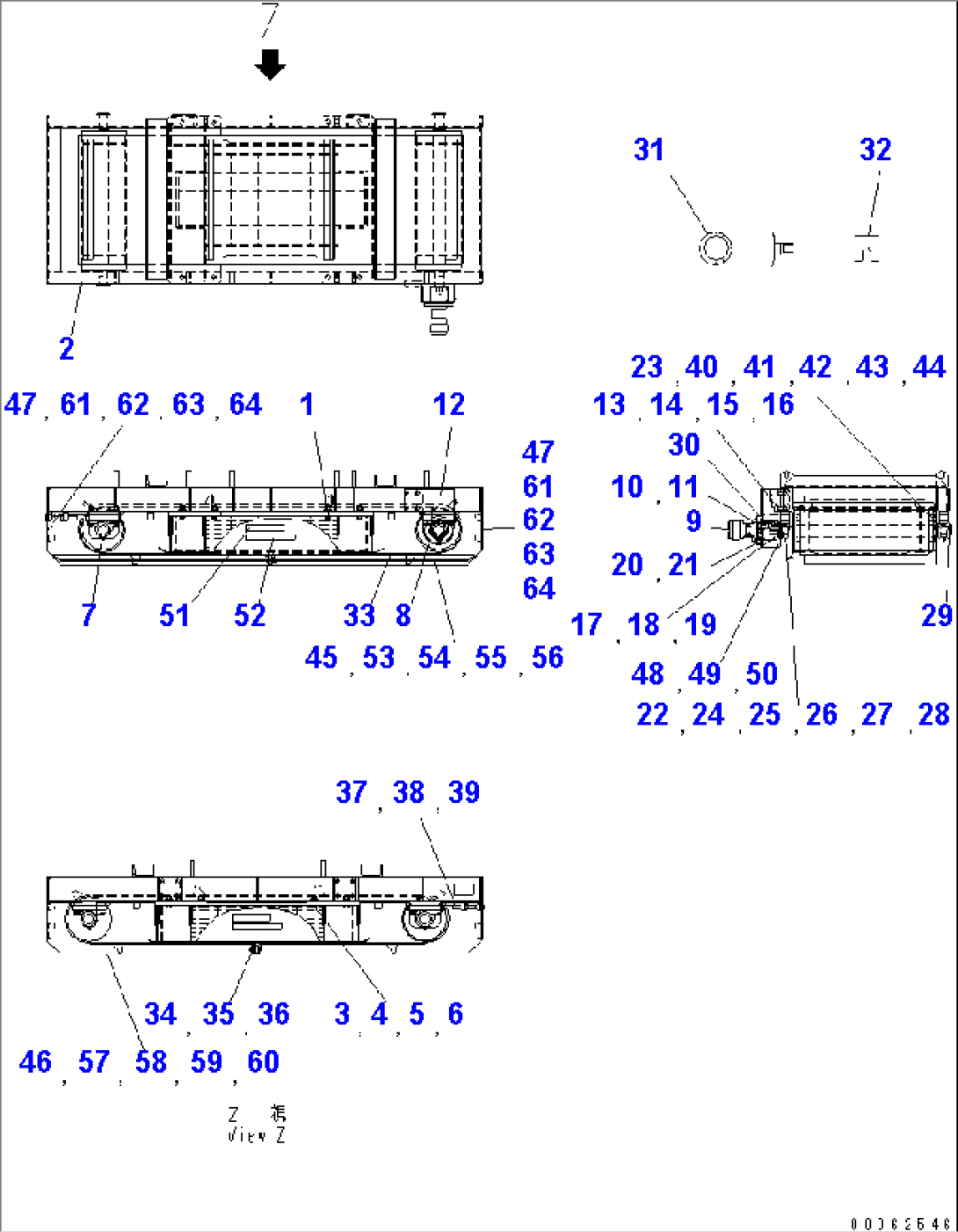 MAGNET SEPARATOR (HPK105D TYPE) (INNER PARTS)(#1001-)