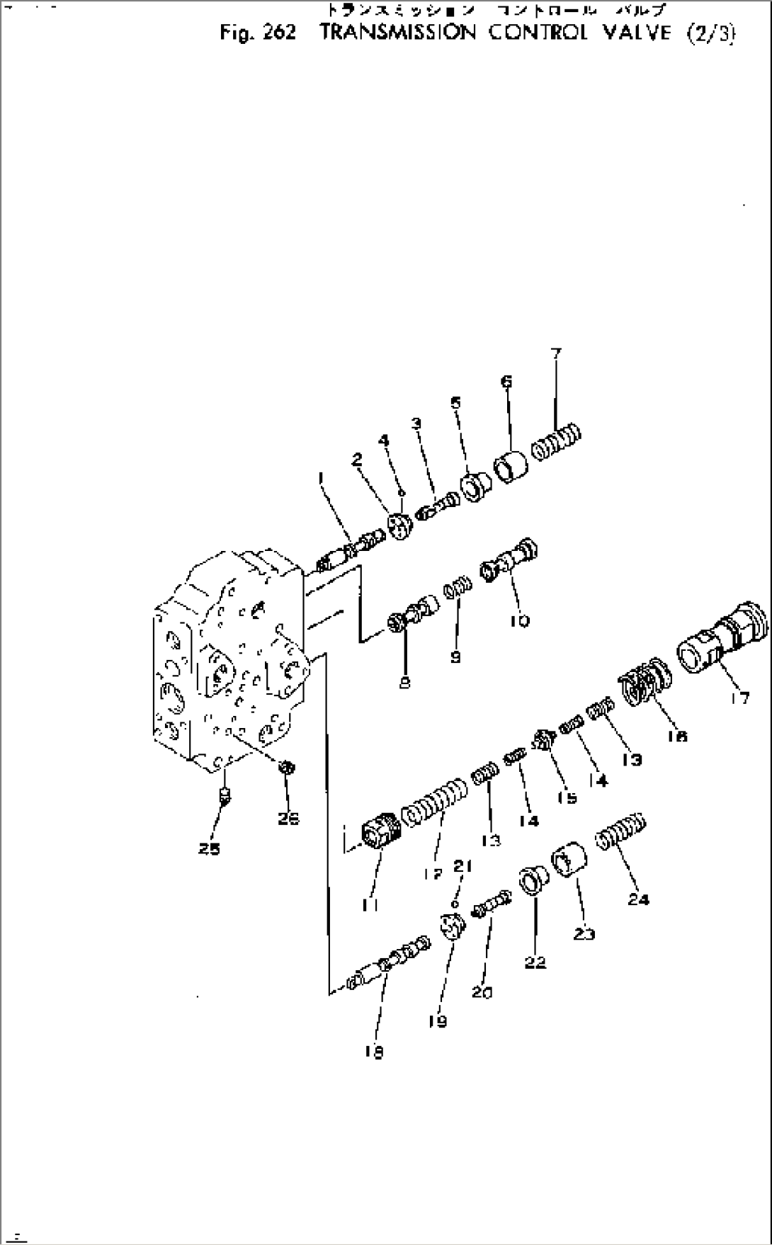 TRANSMISSION CONTROL VALVE (2/3)(#10001-)