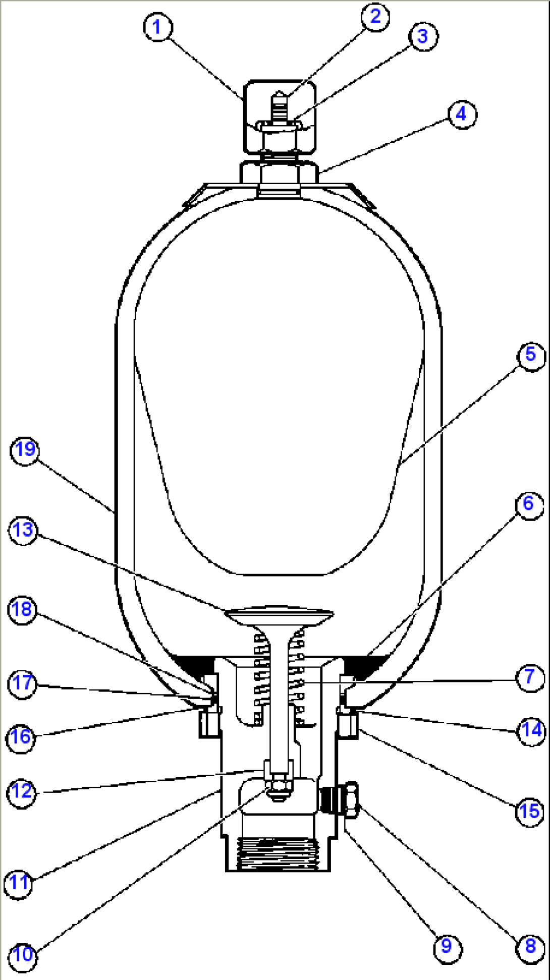 ACCUMULATOR ASSEMBLY (2.5 GAL) (PB7058)