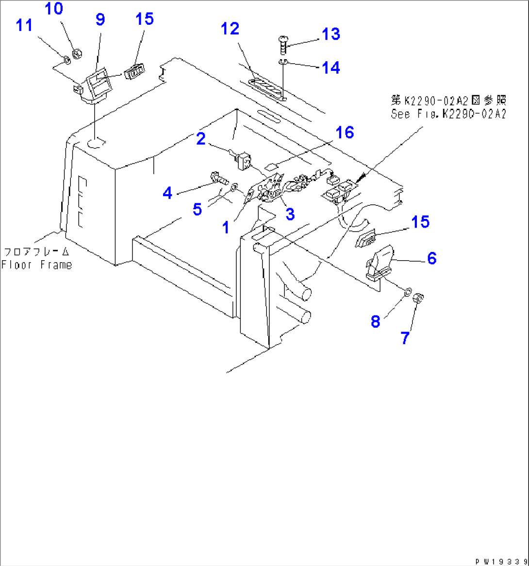 HEATER CONTROL PANEL (FOR LARGE CAPACITY TYPE) (COLD WEATHER (B) SPEC.)
