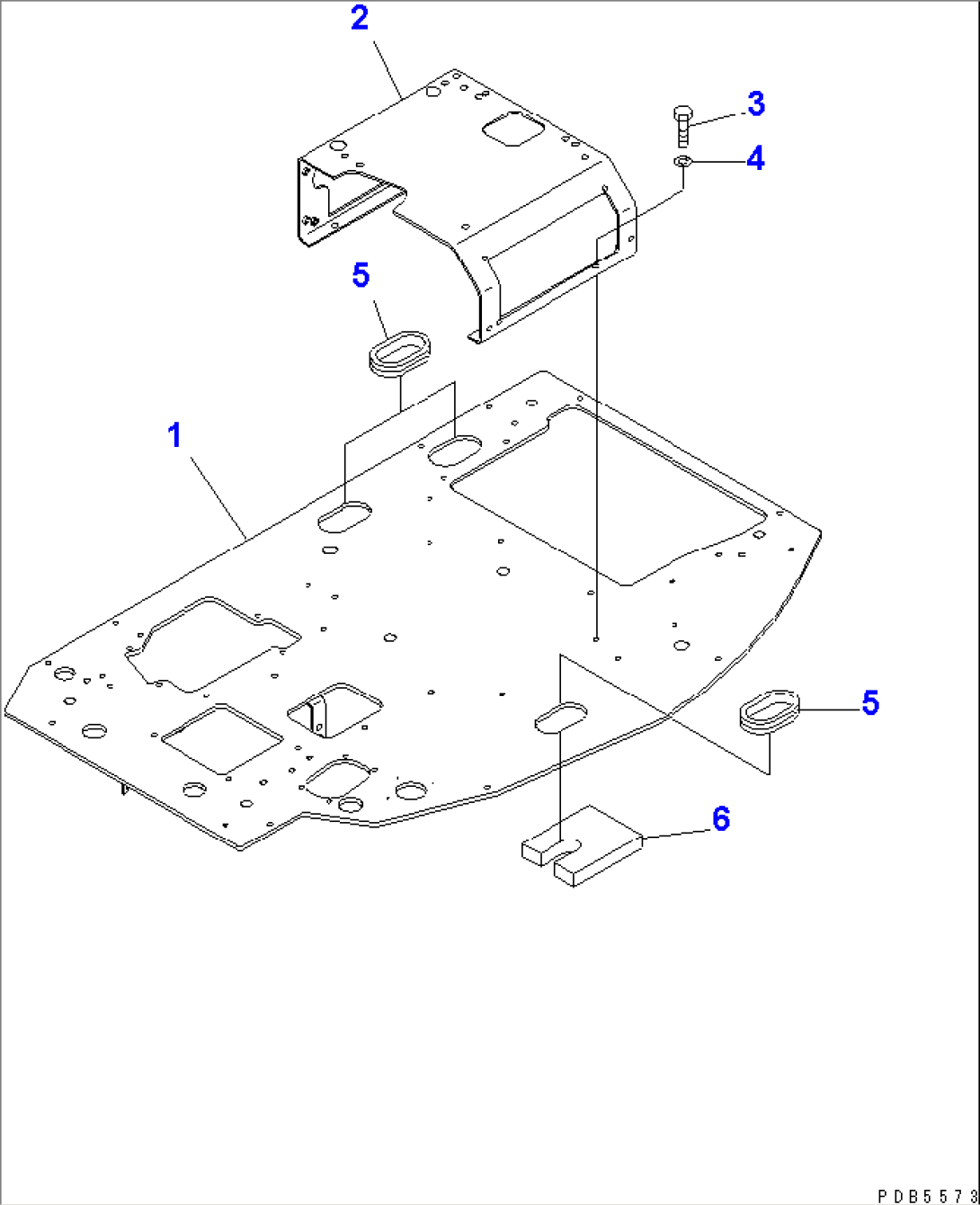 FLOOR FRAME (FLOOR FRAME) (FOR OFFSET BOOM) (FOR MONO-BOOM)(#10022-10573)