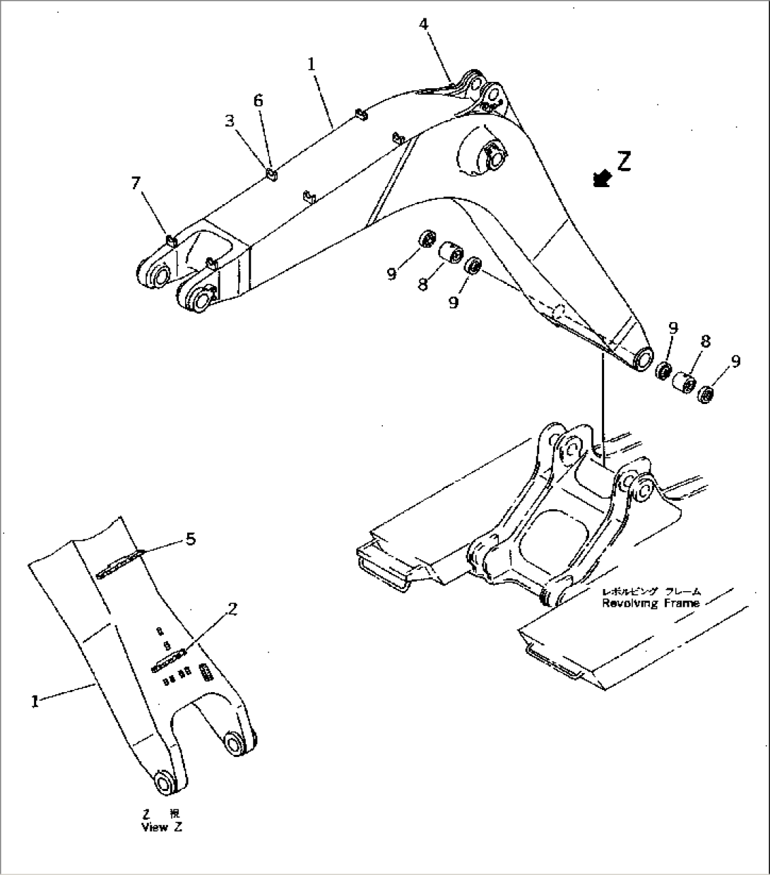 SHORT BOOM (7.1M) (BACKHOE)